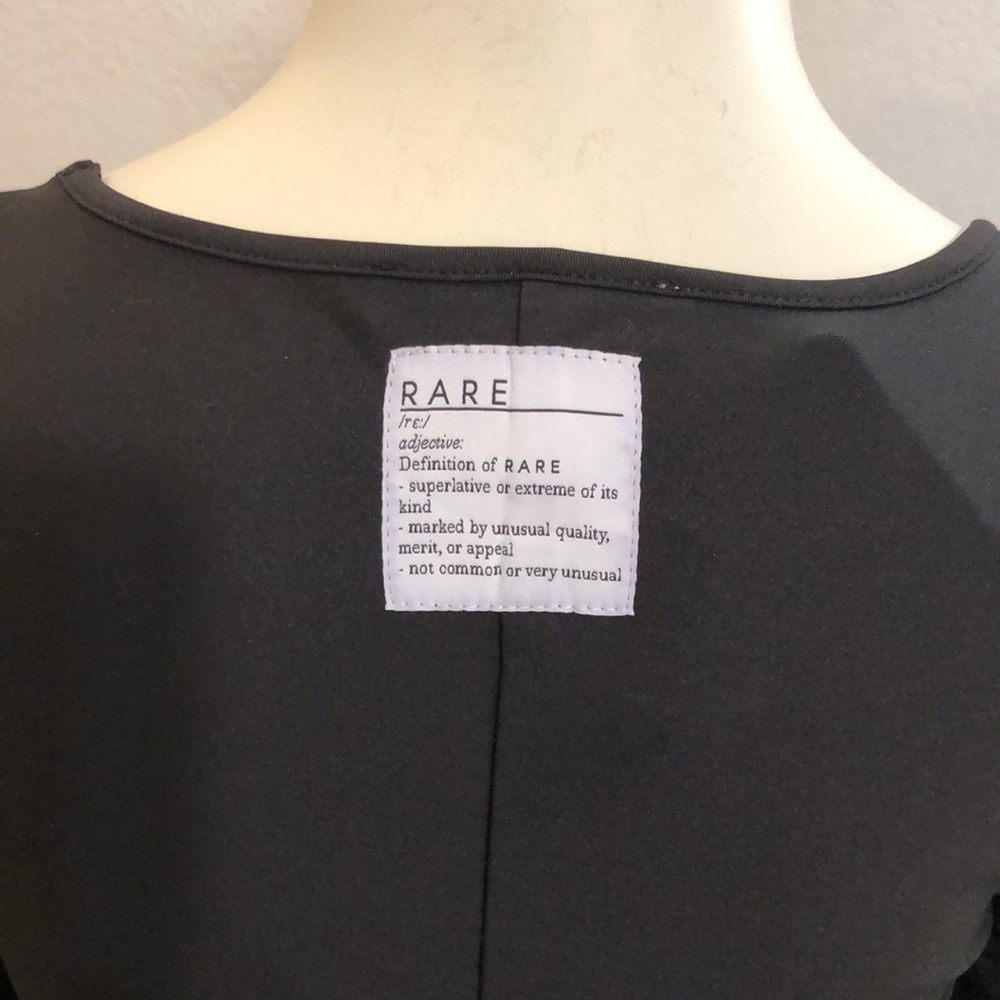 Rare London Black Drawstring Ruched Cyclistsuit - Picture 8 of 15